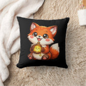 Süßer glücklicher Fuchs Kawaii Kissen (Decke)