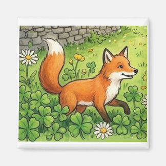 Süßer glücklicher Fuchs Magnet