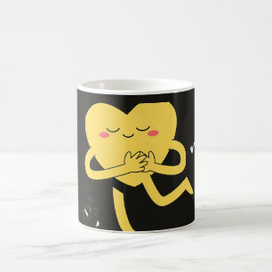Süßer glücklicher Herzcharakter Kaffeetasse