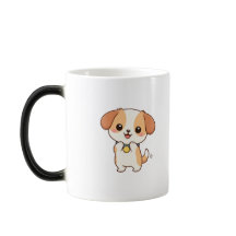 Süßer glücklicher Hund Cartoon-Charakter Kawaii Mi
