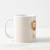 Süßer glücklicher Löwe Kaffeetasse (Links)
