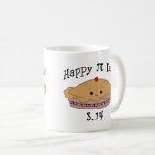 Süßer glücklicher Pi-Tag! Kaffeetasse (VorderseiteRechts)