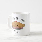 Süßer glücklicher Pi-Tag! Kaffeetasse (Vorderseite Links)