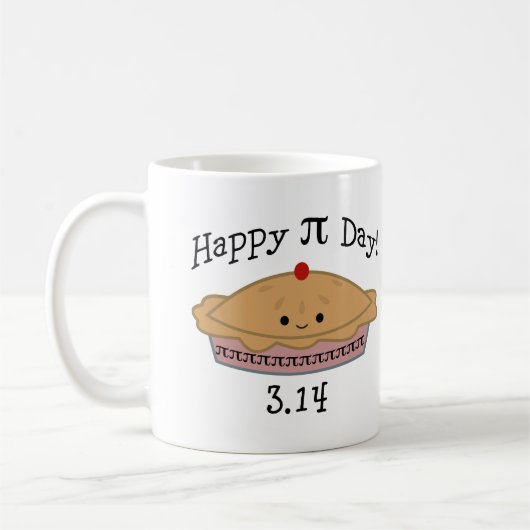 Süßer glücklicher Pi-Tag! Kaffeetasse (Links)