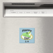 Süßer glücklicher Pi-Tag Magnet (In Situ (Geschirrspüler))