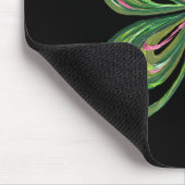 Süßer Glücklicher Retro Shamrock Vierblattklee St. Mousepad (Ecke)