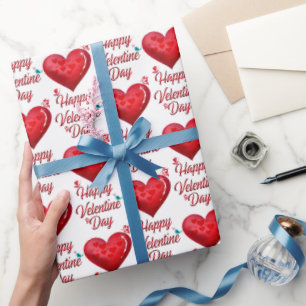 Süßer glücklicher Valentinstag Geschenkpapier