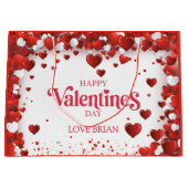 Süßer glücklicher Valentinstag Große Geschenktüte (Vorderseite)