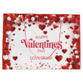 Süßer glücklicher Valentinstag Große Geschenktüte (Rückseite)
