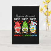 Süßer Gnom Frohe Valentinstag St. Patrick Ostern Karte (Gelbe Blume)