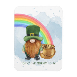 Süßer Gnom Goldtopf Custom St. Patrick's Day Magnet