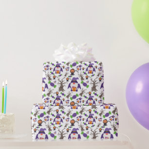 Süßer Gnom Gruseliger Kürbis Halloween-Geschenke Geschenkpapier