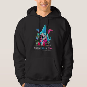Süßer Gnom hält rosa und blaues Band SIDS bewusst Hoodie