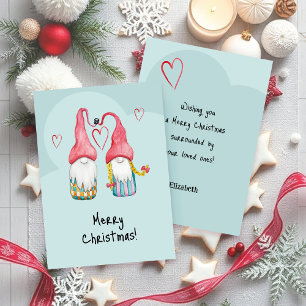 Süßer Gnom in Liebe Frohe Weihnachten