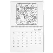 Süßer Gnom-Kinder-Mal-Kalender Kalender (Mär 2027)