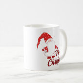 Süßer Gnom mit langem Bart Frohe Weihnachten Kaffeetasse (VorderseiteRechts)