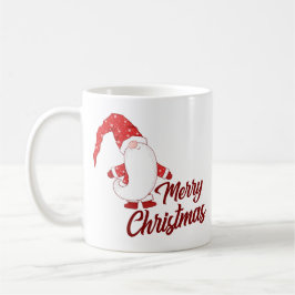 Süßer Gnom mit langem Bart Frohe Weihnachten Kaffeetasse