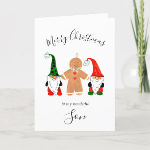 Süßer Gnom Sohn Weihnachten Lebkuchenmann