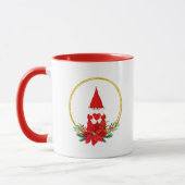 Süßer Gnom und Weihnachtskranz Tasse (Links)