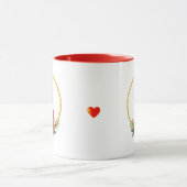 Süßer Gnom und Weihnachtskranz Tasse (Zentrum)