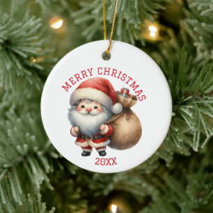 Süßer Gnom Weihnachten Keramik Ornament