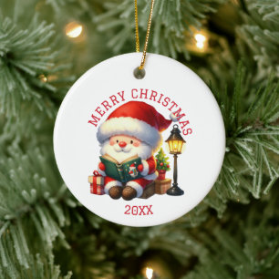 Süßer Gnom Weihnachten Keramik Ornament