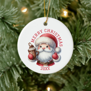 Süßer Gnom Weihnachten Keramik Ornament