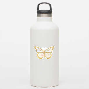 Süßer Gold Glitter Schmetterling Sticker