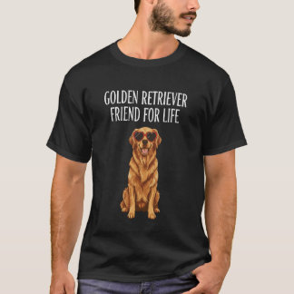 Süßer Golden Retriever Freund fürs Leben Hund Ther T-Shirt