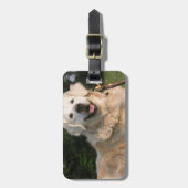 Süßer golden retriever-Gepäckanhänger Gepäckanhänger (Vorderseite vertikal)