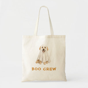 Süßer Golden Retriever Halloween-Geist Boo Crew Tragetasche