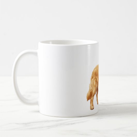 Süßer Golden Retriever Hund Kaffeetasse (Links)