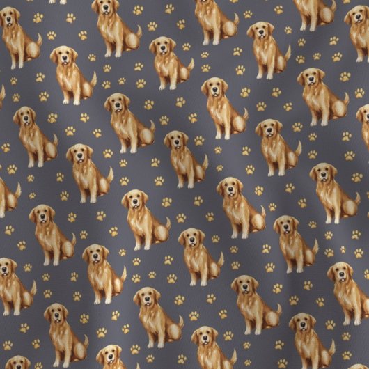 Süßer Golden Retriever Hund Stoff
