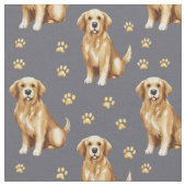 Süßer Golden Retriever Hund Stoff (Nahaufnahme)