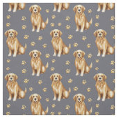 Süßer Golden Retriever Hund Stoff (Muster)