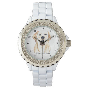 Süßer Golden Retriever Hund Welpe Tier Tierliebhab Armbanduhr