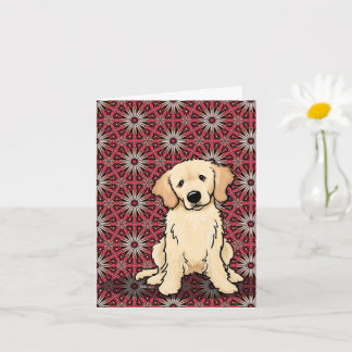 Süßer Golden Retriever Karte