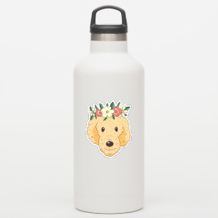 Süßer Golden Retriever Kopf Aufkleber