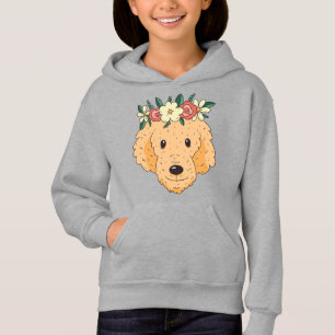 Süßer Golden Retriever Kopf Hoodie