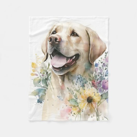 Süßer goldener Labrador-Welpe Fleecedecke (Vorderseite)