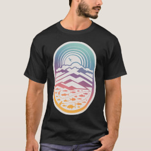 Süßer Goldfisch Blau T-Shirt