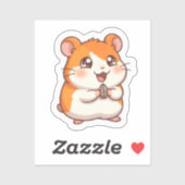 Süßer Goldhamster-Aufkleber Aufkleber (Blatt)