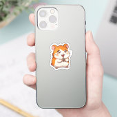 Süßer Goldhamster-Aufkleber Aufkleber (Telefon)