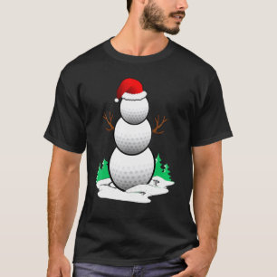 Süßer Golf-Schneemann - Dezember Kostüm T-Shirt