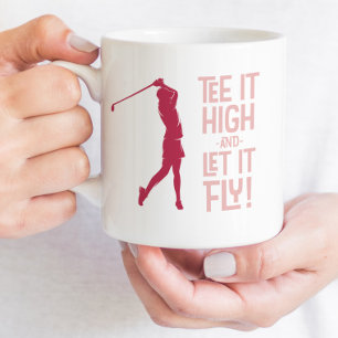 Süßer Golf-Shirt lustiger Humor Sport Pro Magenta Kaffeetasse