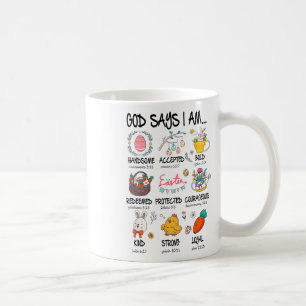 Süßer Gott sagt, ich bin Christ Jesus Frohe Ostern Kaffeetasse
