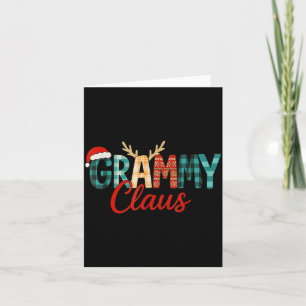 Süßer Grammy Claus Weihnachten für Oma Santa Hut Karte