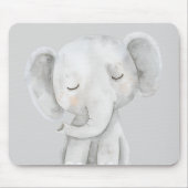 Süßer grauer Elefant Mousepad (Vorne)