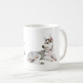 Süßer grauer Hund Kaffeetasse (VorderseiteRechts)