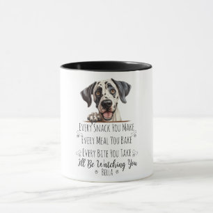 Süßer Great Dane Hund Lustige Anpassung Tasse